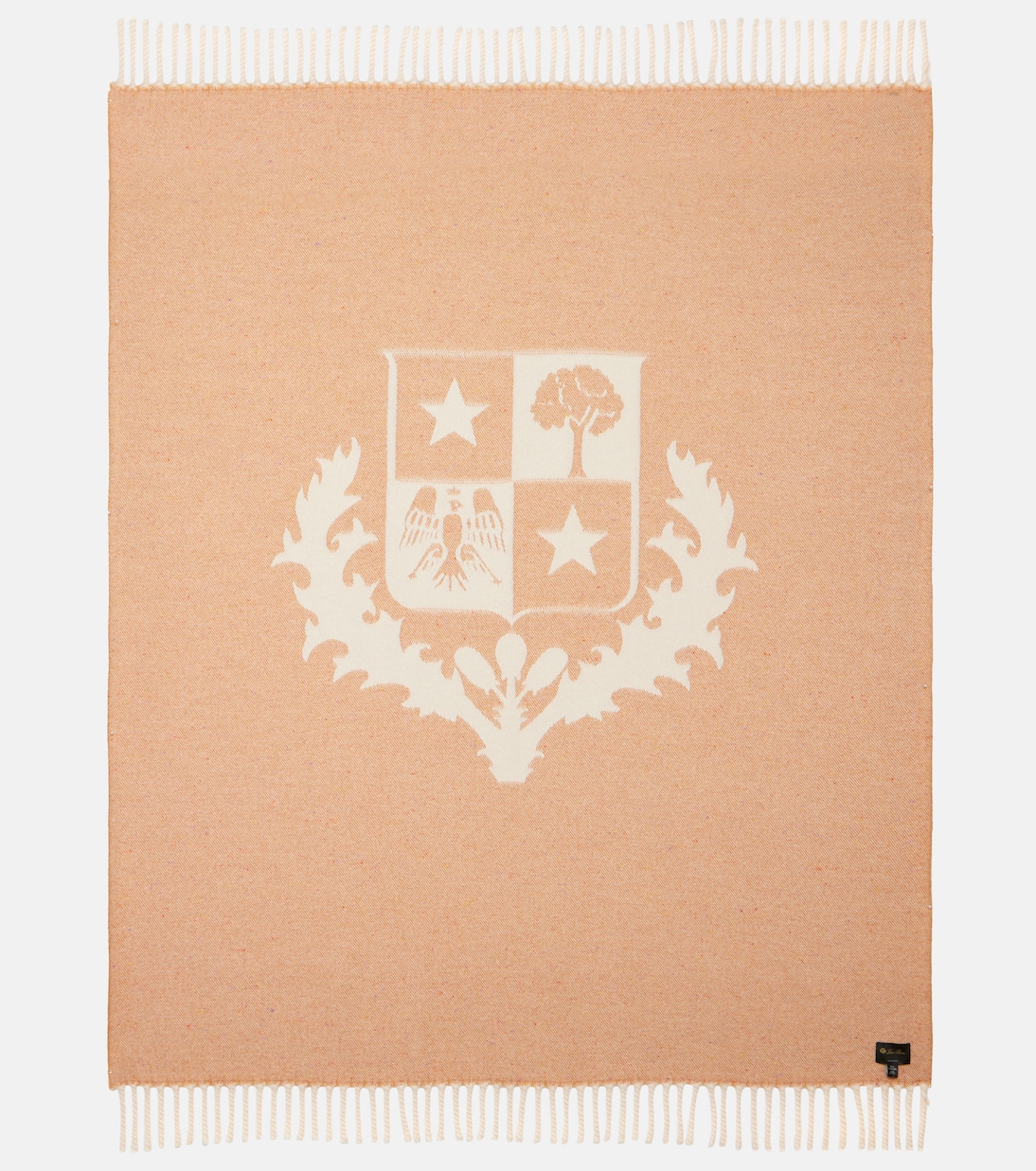 Crest fringed cashmere throw | Loro Piana