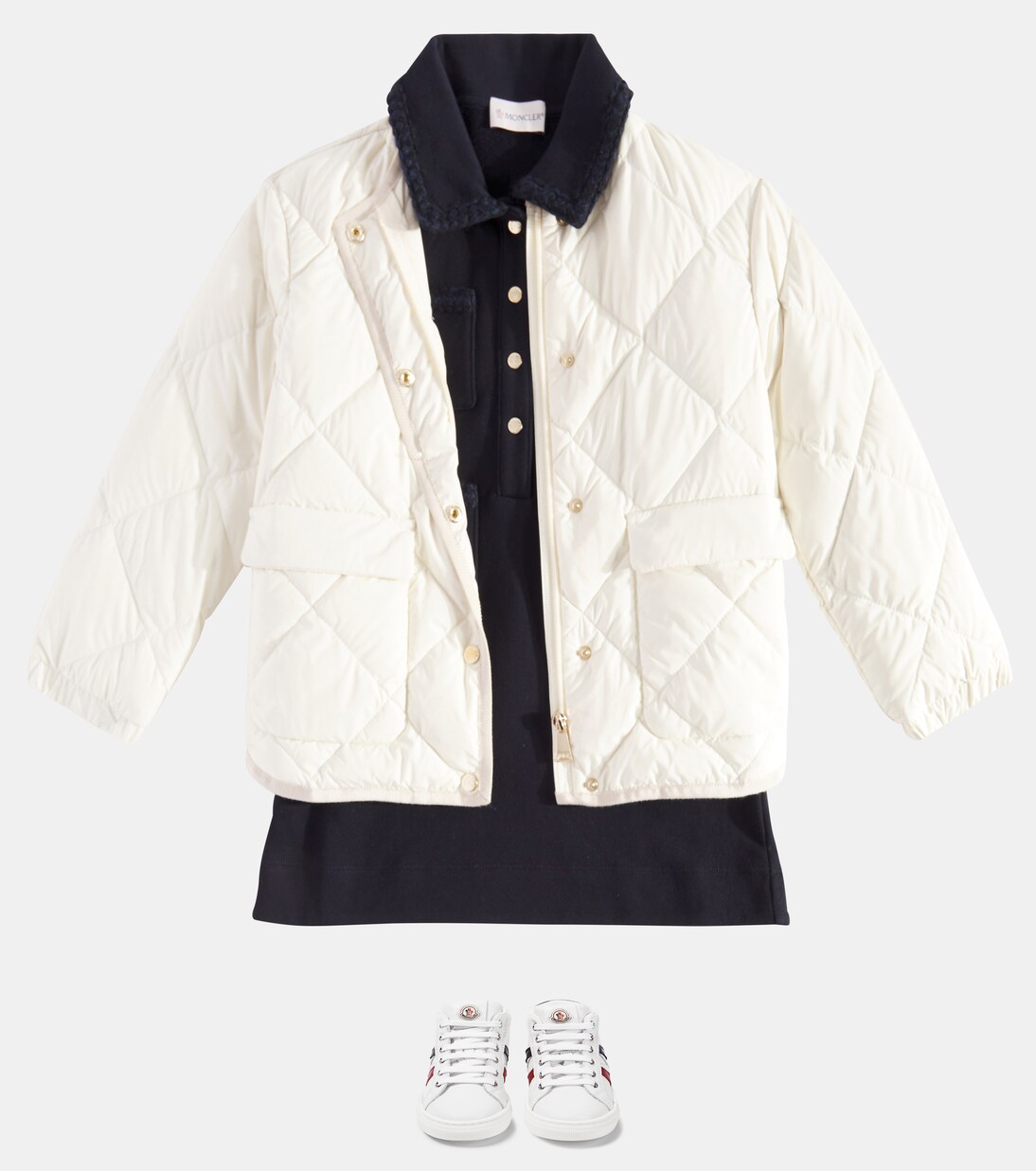Abito polo in cotone | Moncler Enfant