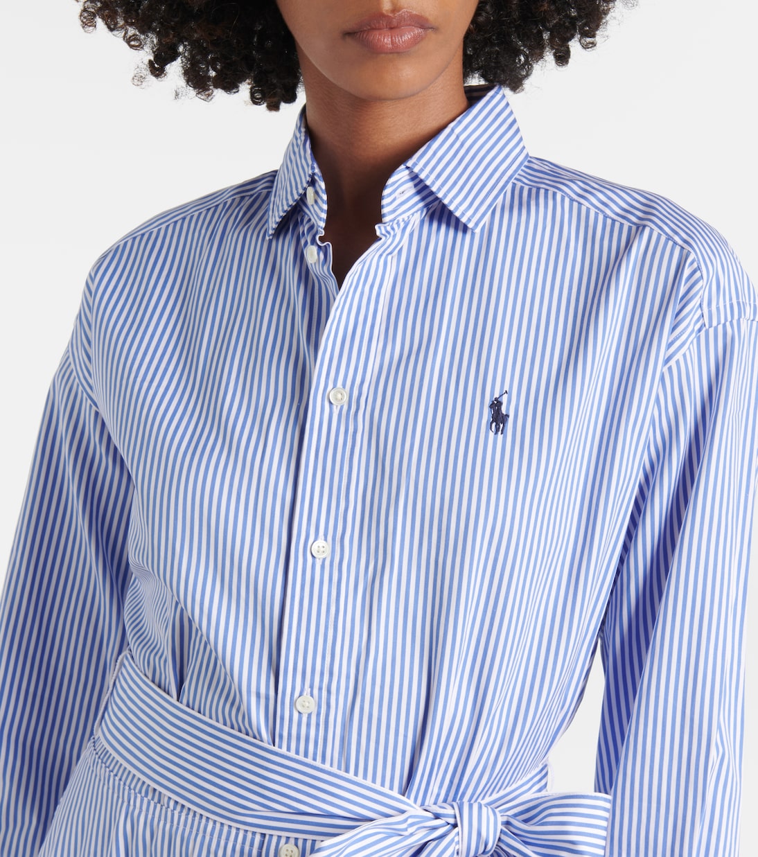 Striped cotton poplin shirt dress | Polo Ralph Lauren