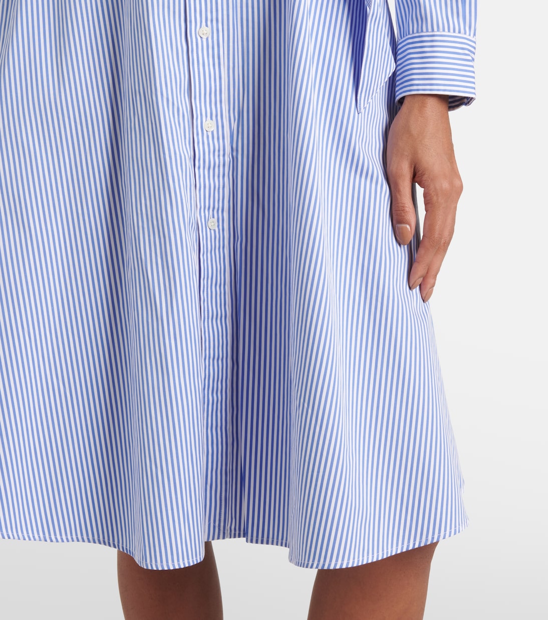Striped cotton poplin shirt dress | Polo Ralph Lauren