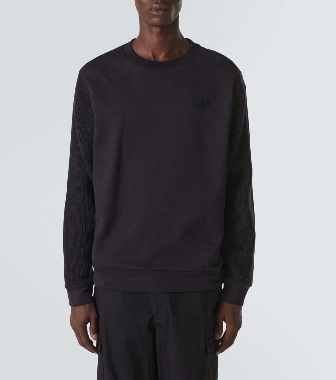 Jersey de felpa de algodón y lana | Moncler