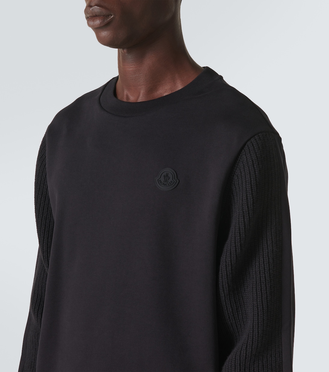 Jersey de felpa de algodón y lana | Moncler