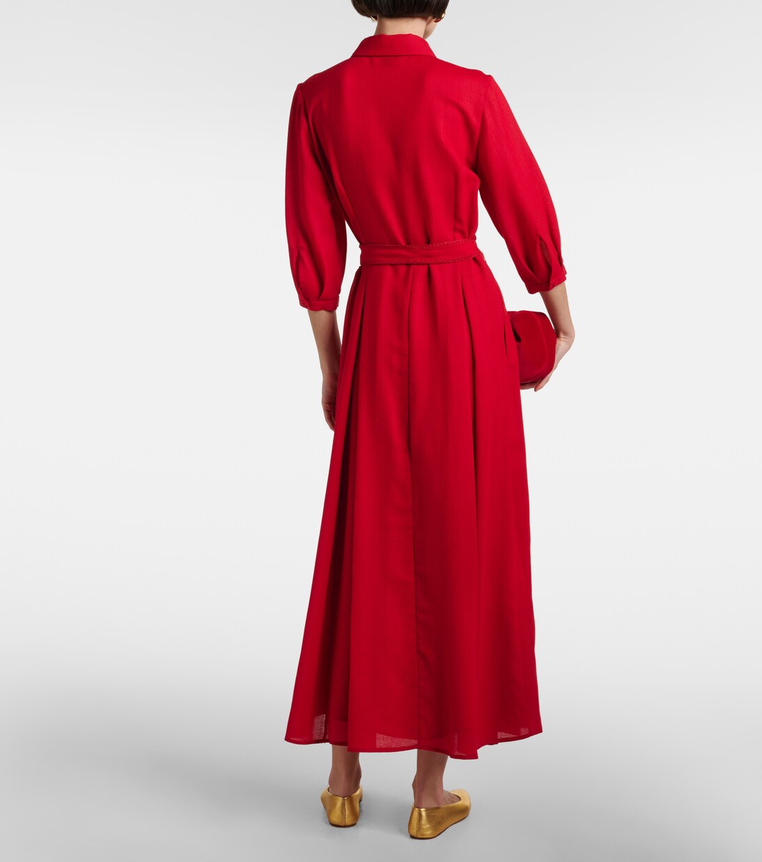 Abito chemisier Andy in lana vergine | Gabriela Hearst