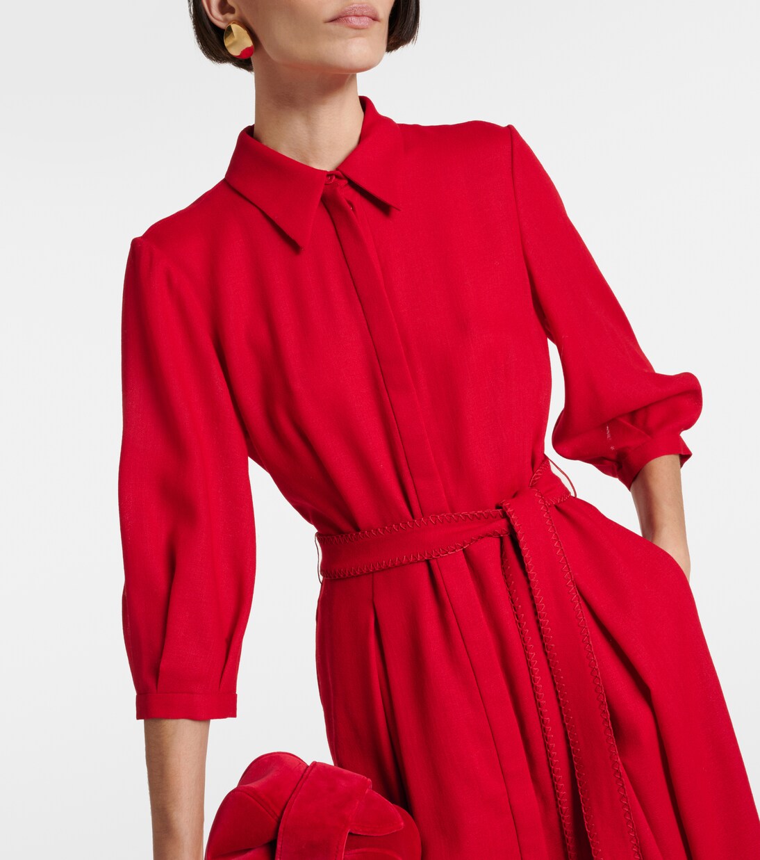 Abito chemisier Andy in lana vergine | Gabriela Hearst