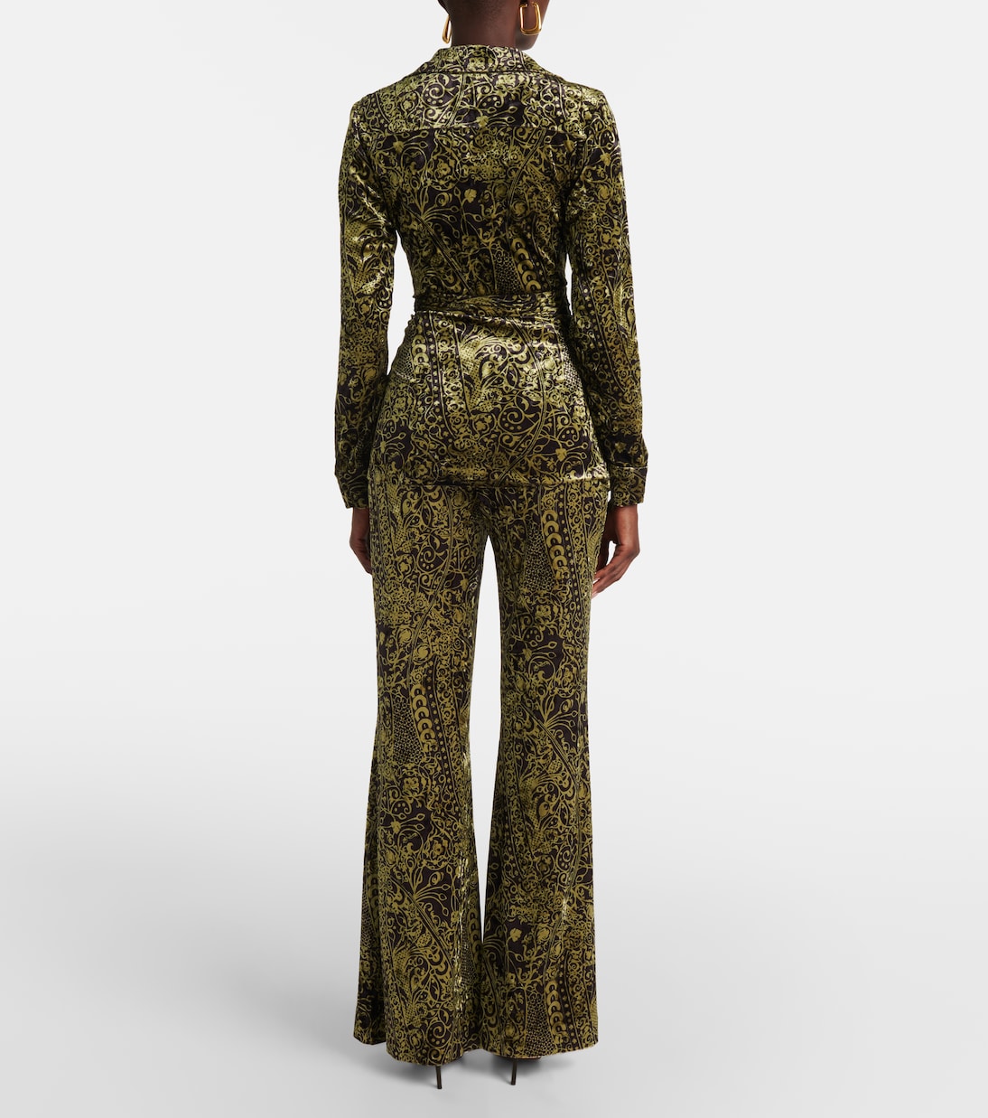Lagarde printed velvet wrap top | Diane von Furstenberg