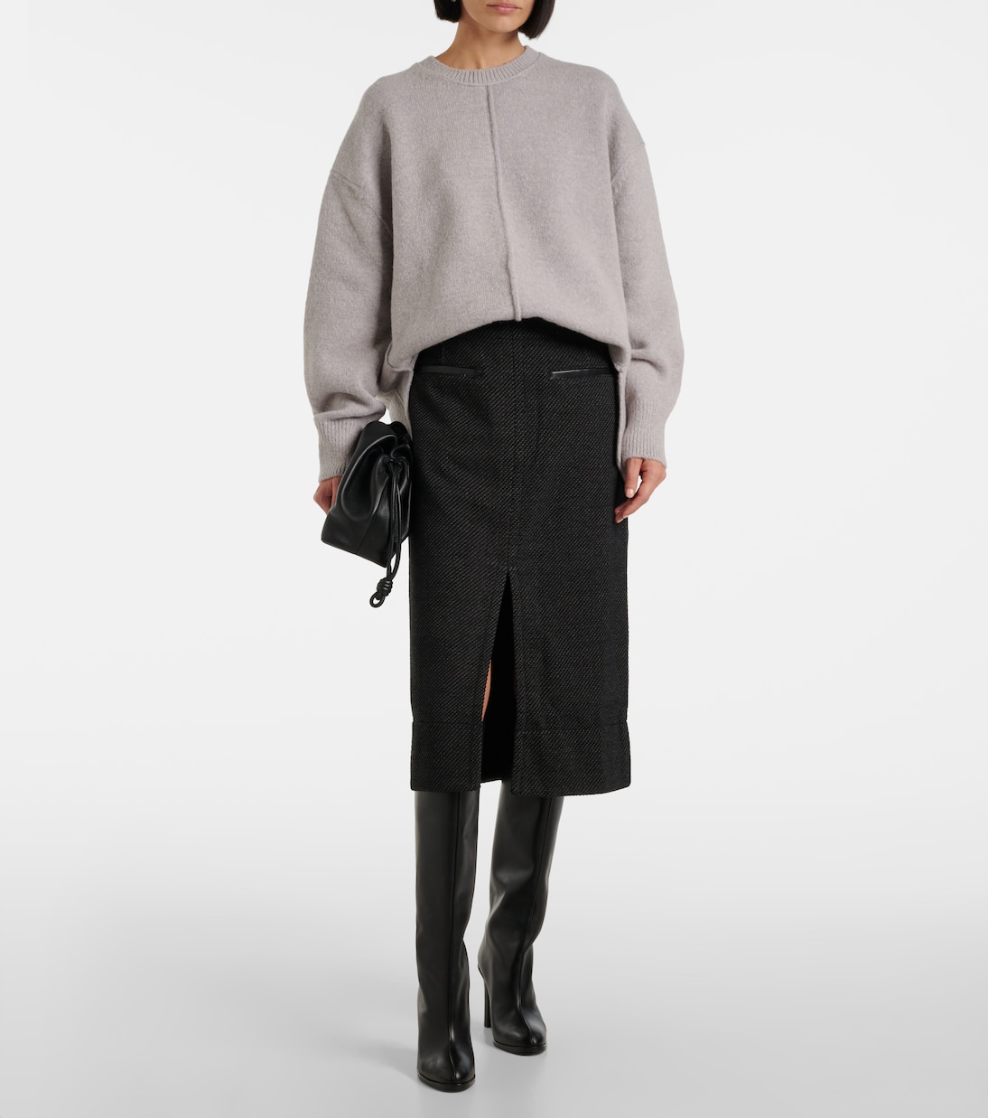 White Label - Gonna midi Kingsley in twill | Proenza Schouler