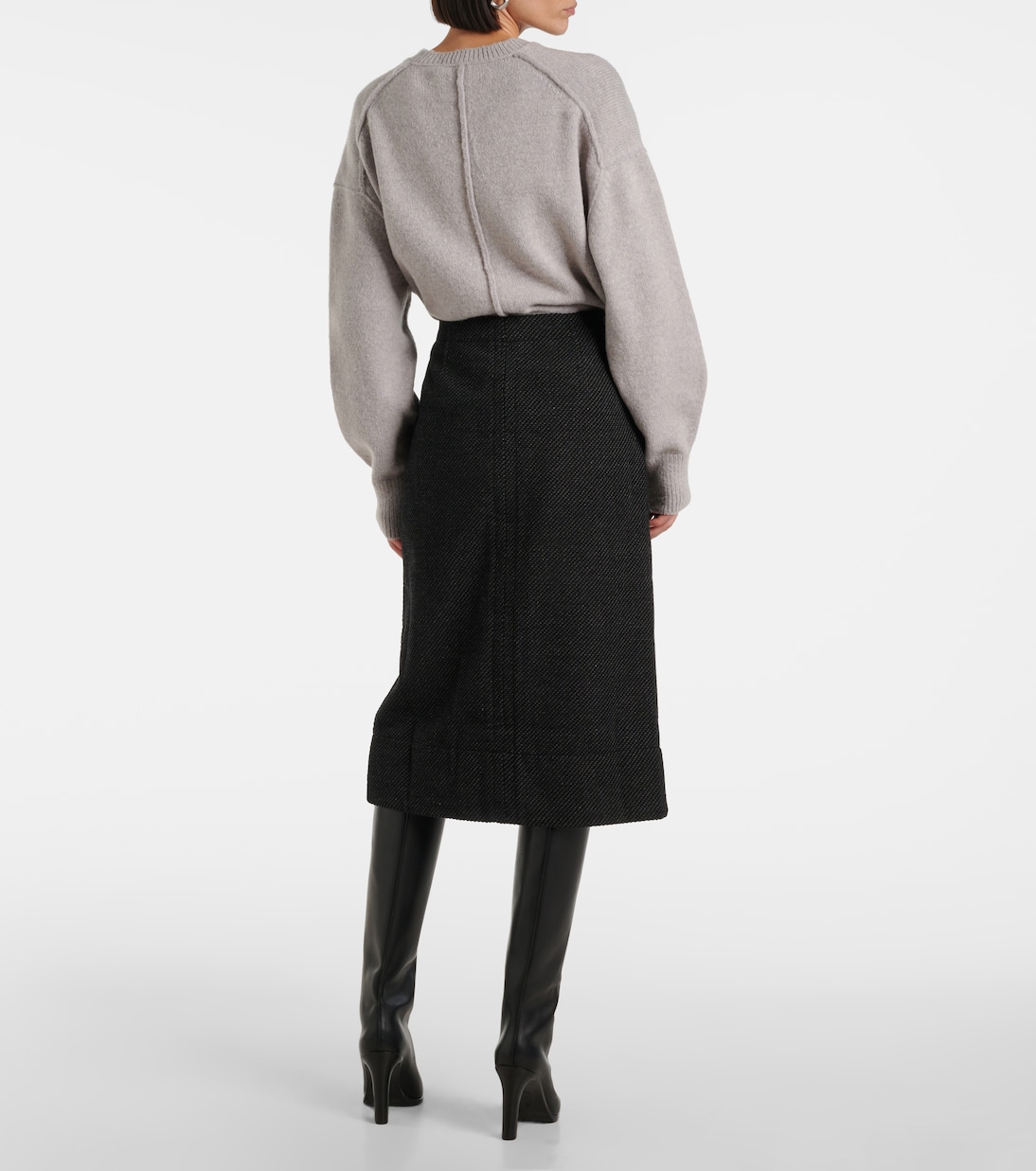 White Label - Gonna midi Kingsley in twill | Proenza Schouler