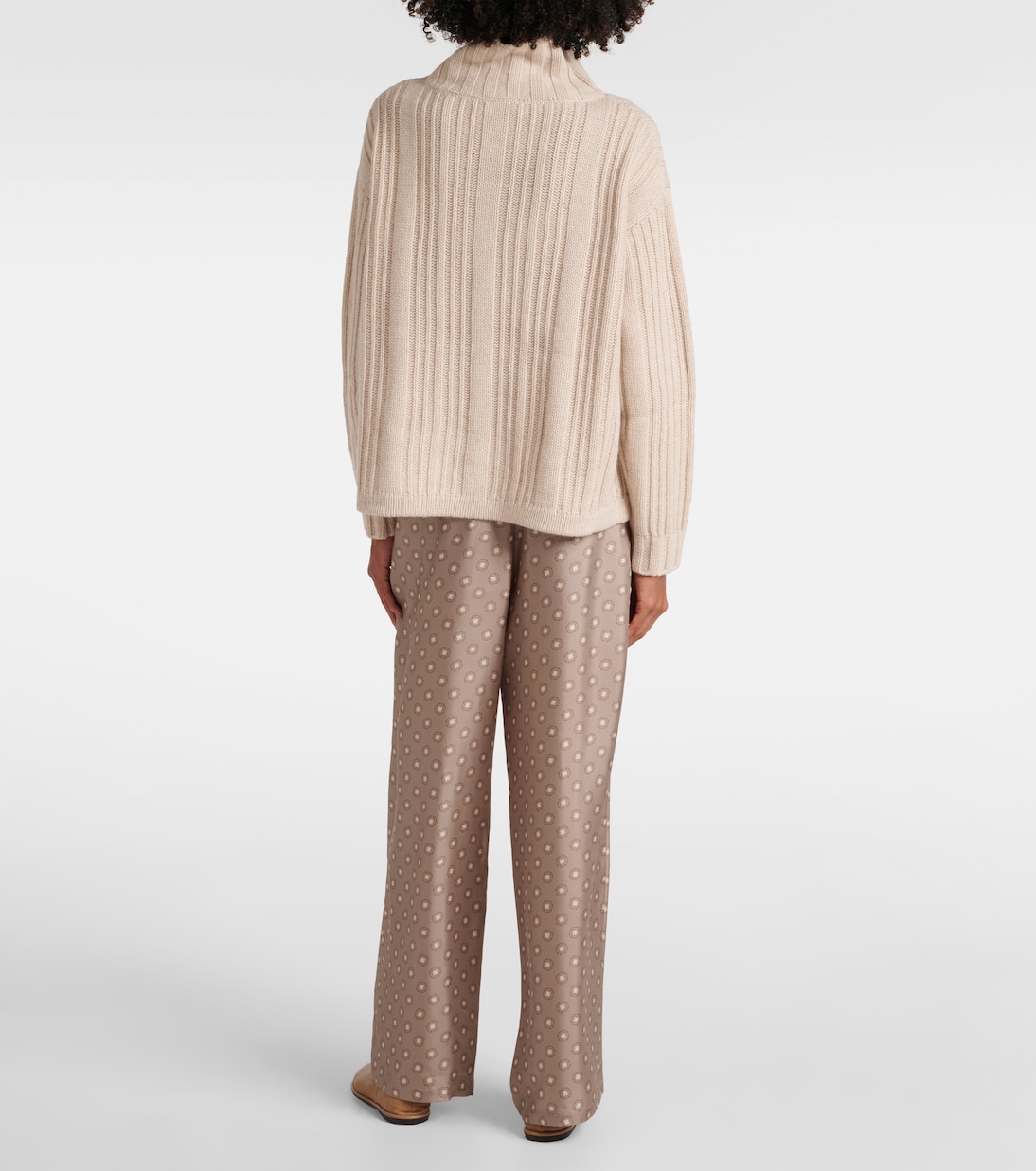 Vitalba wool and cashmere turtleneck sweater | Max Mara