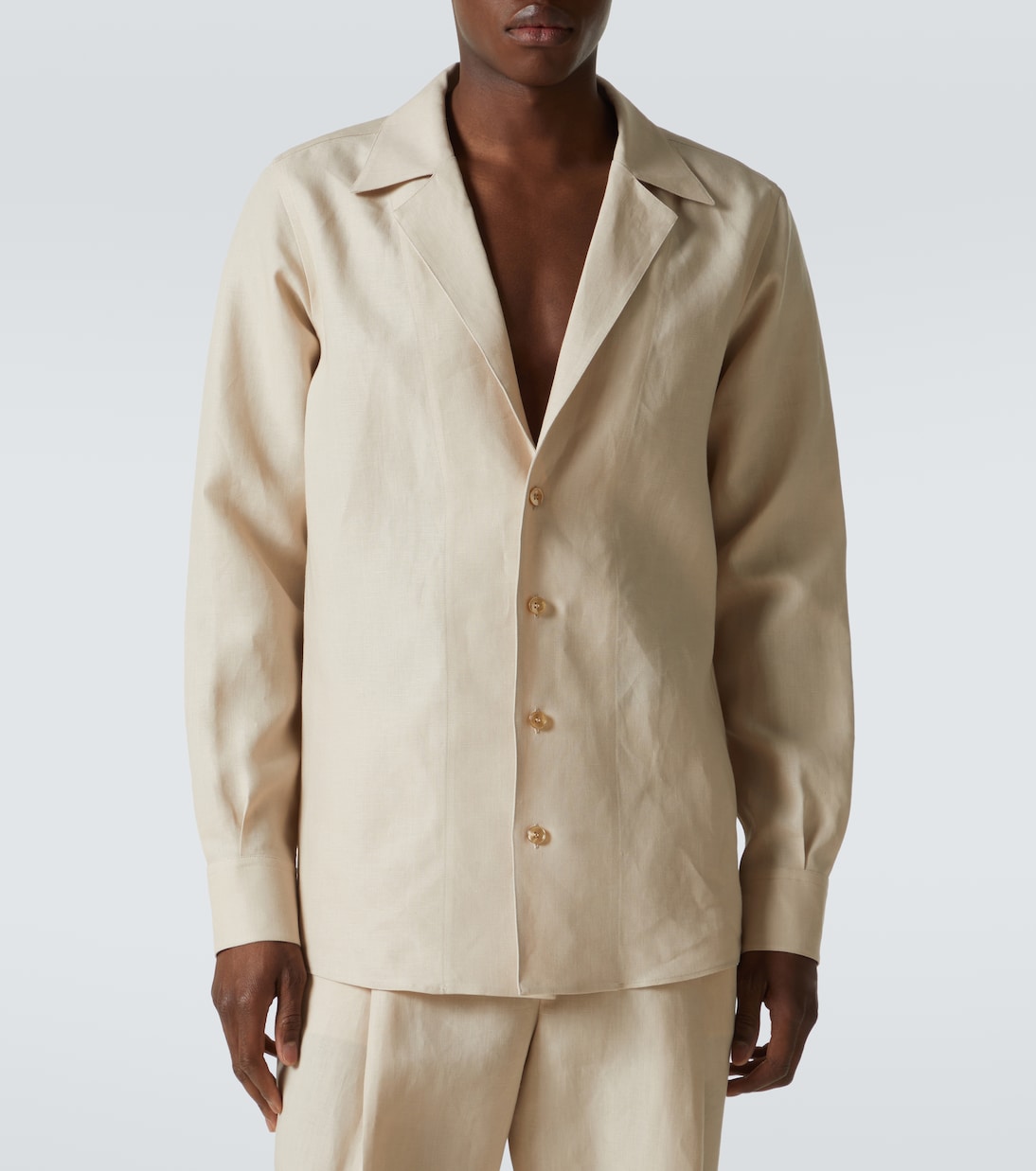 Hemdjacke aus Leinen | Dolce&Gabbana