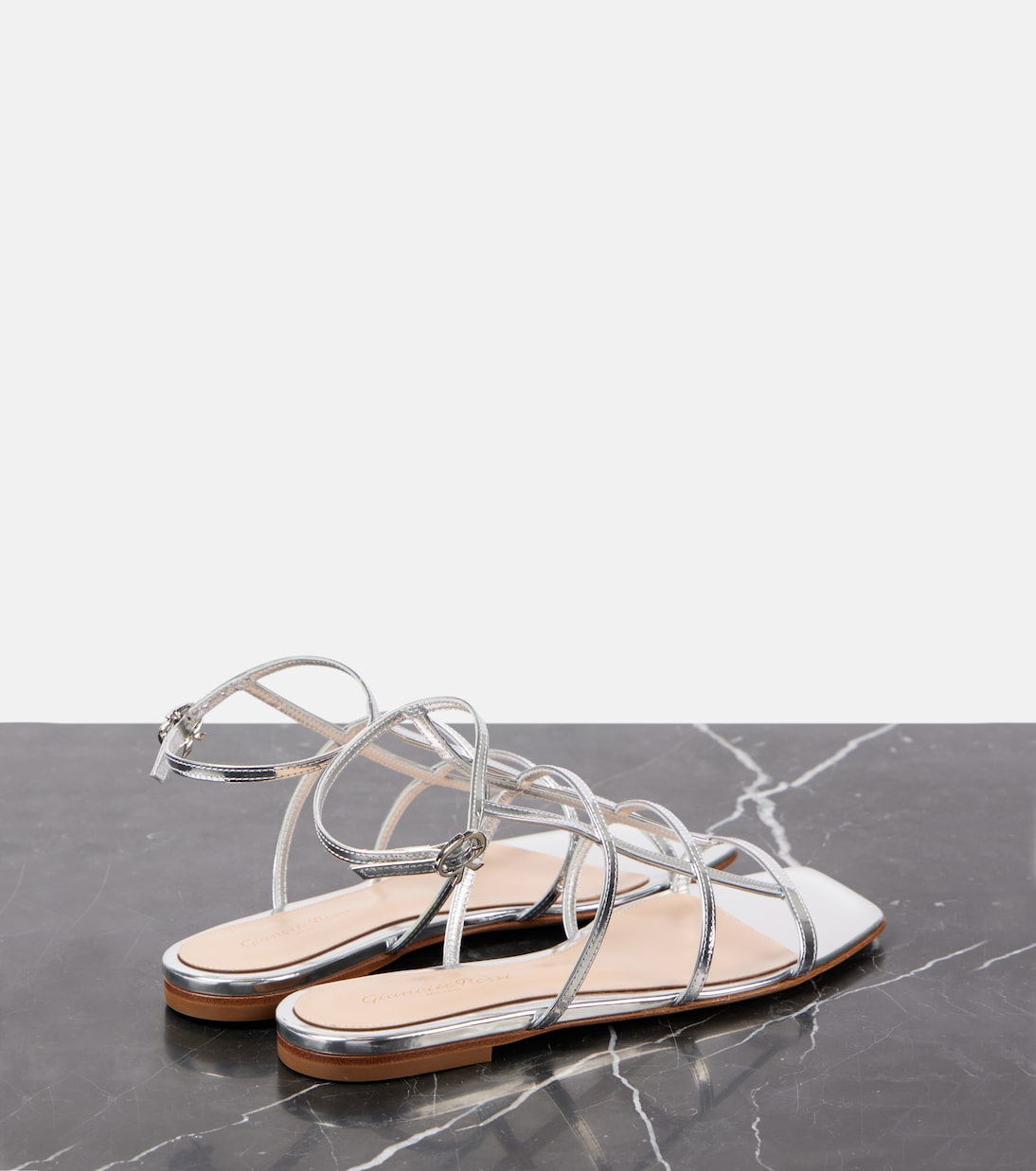 Sandali in pelle metallizzata | Gianvito Rossi
