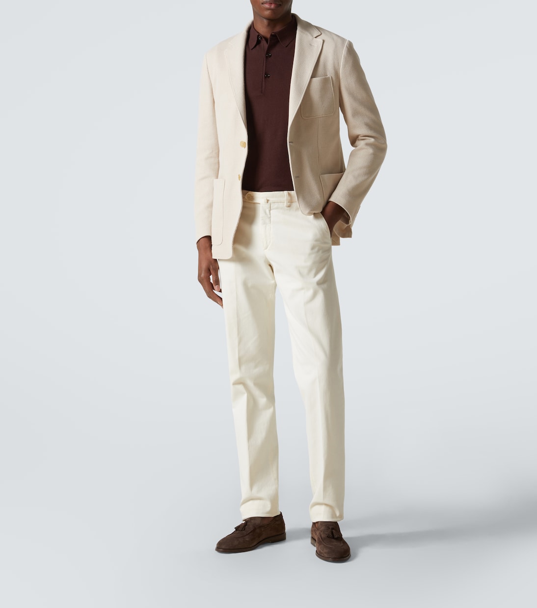 Blazer in jersey di misto cotone | Canali
