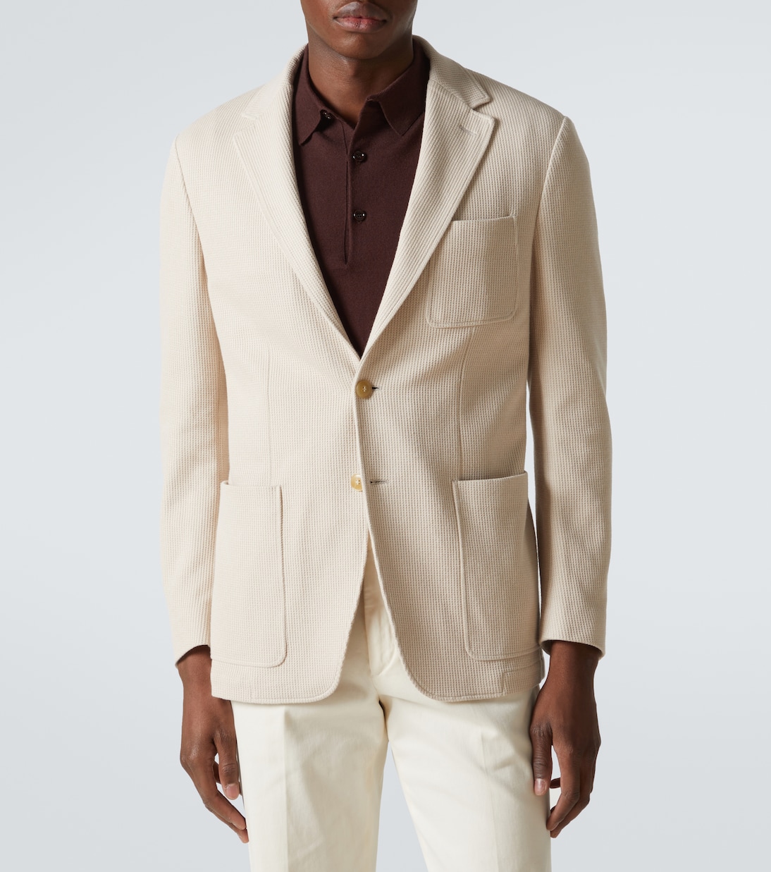 Blazer in jersey di misto cotone | Canali
