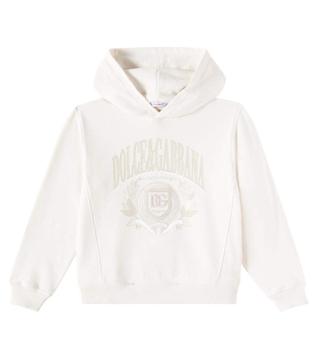 Sudadera con capucha DG de algodón | Dolce&Gabbana Kids