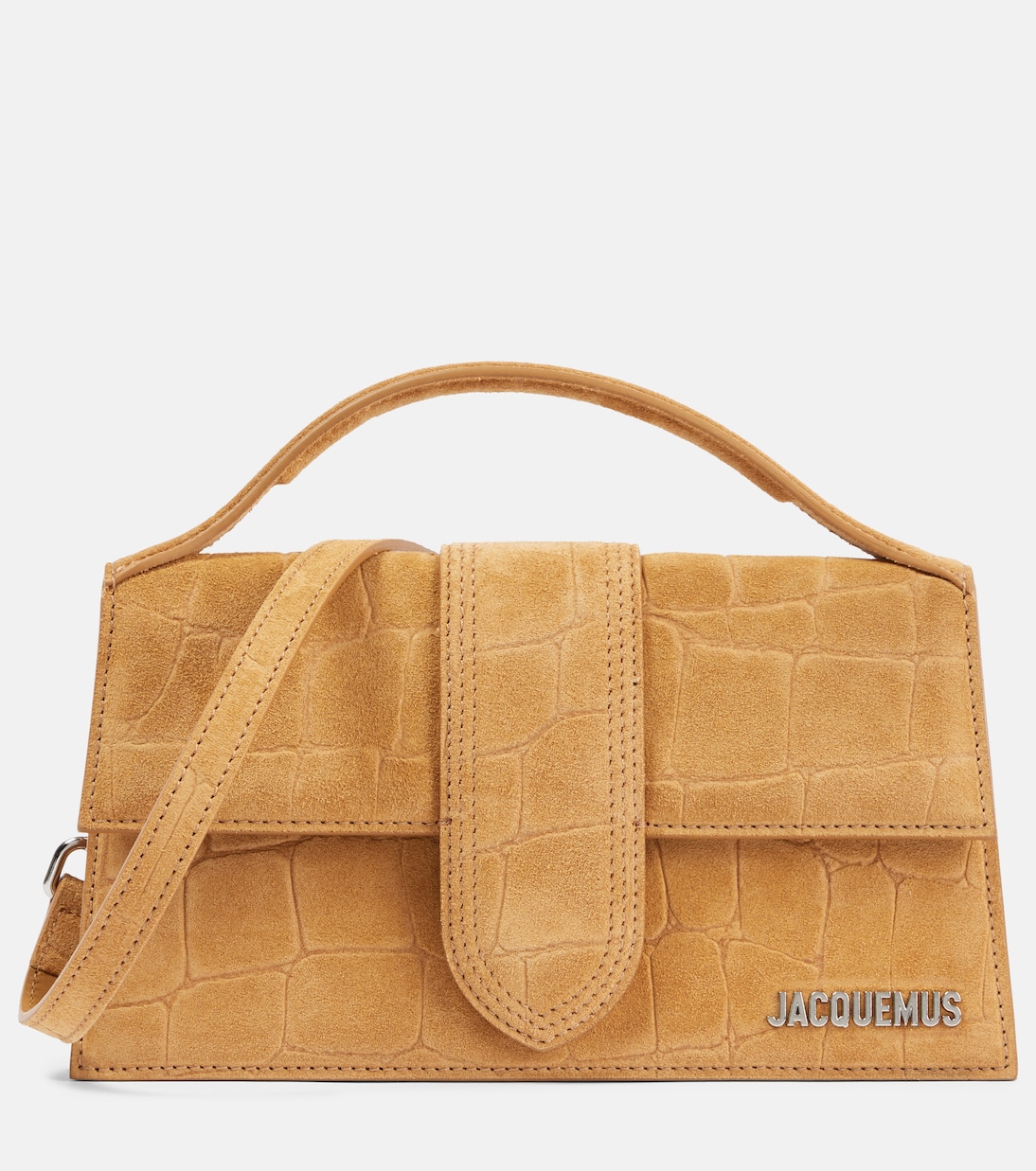 Borsa a tracolla Bambino Large in suede | Jacquemus