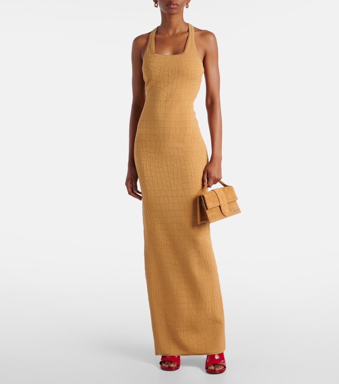 Borsa a tracolla Bambino Large in suede | Jacquemus