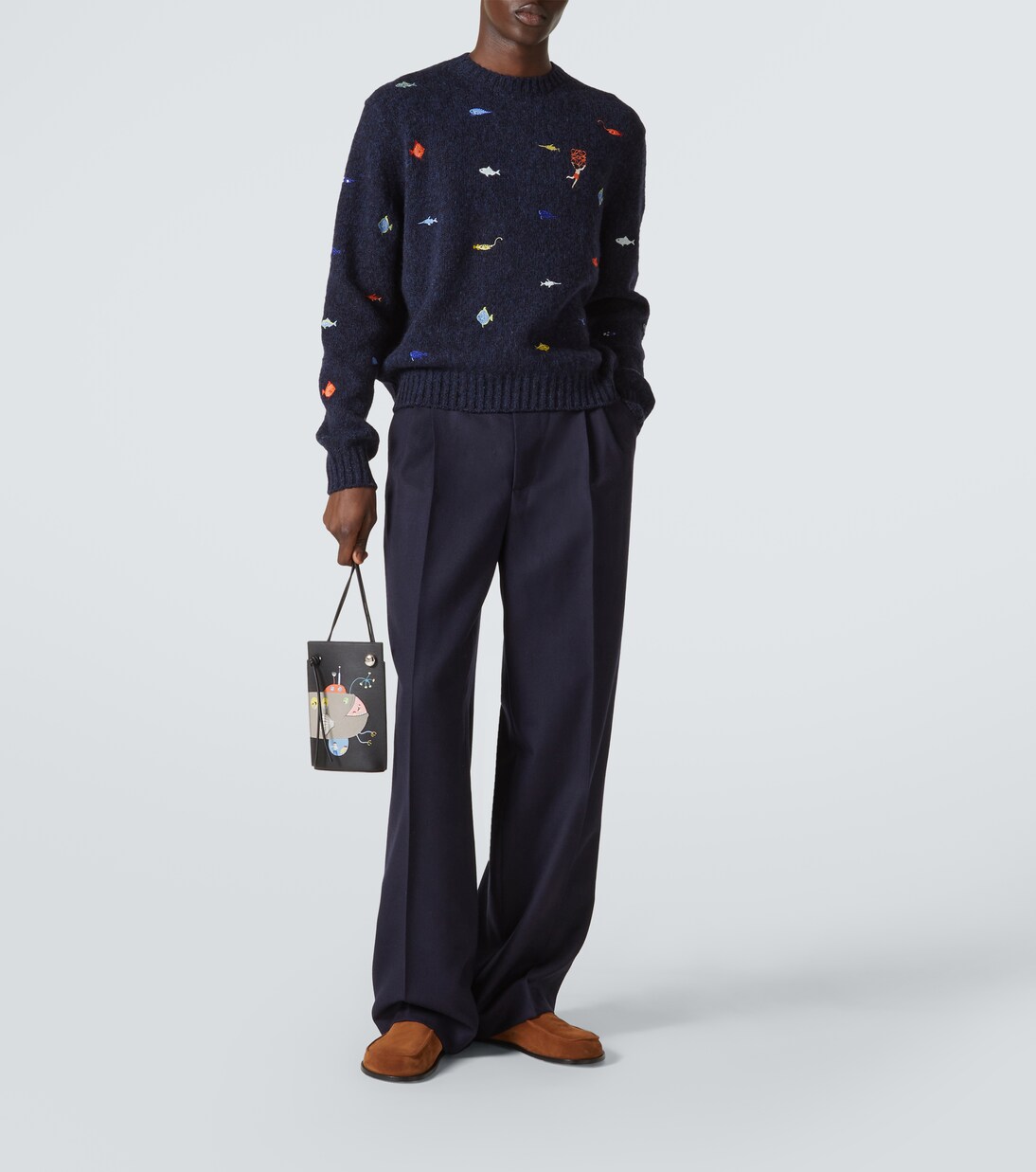x Suna Fujita Deep Sea wool sweater | Loewe