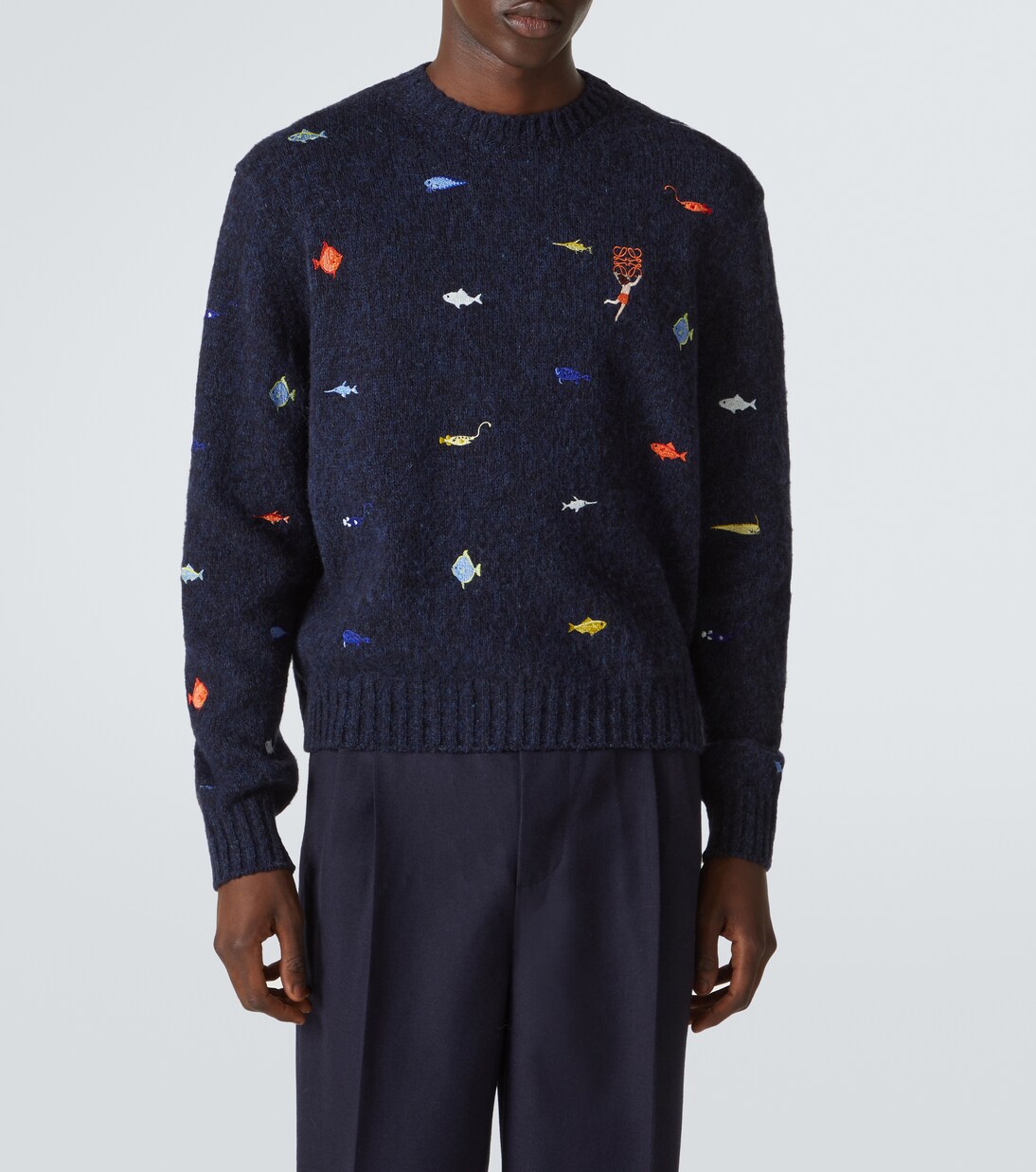 x Suna Fujita Deep Sea wool sweater | Loewe