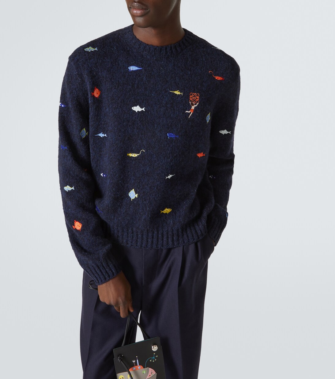 x Suna Fujita Deep Sea wool sweater | Loewe