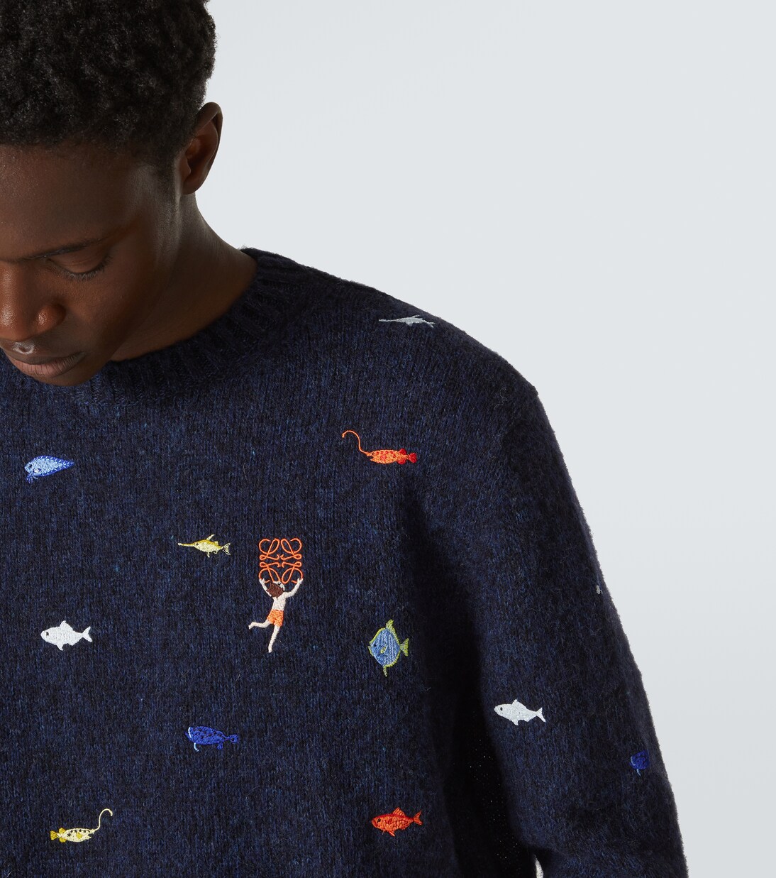 x Suna Fujita Deep Sea wool sweater | Loewe