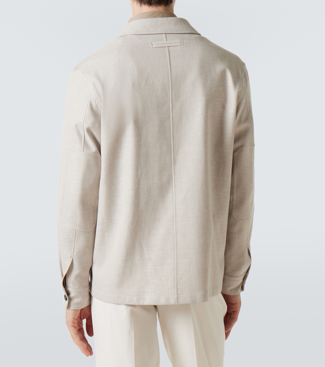 Linen, wool, and silk-blend overshirt | Zegna