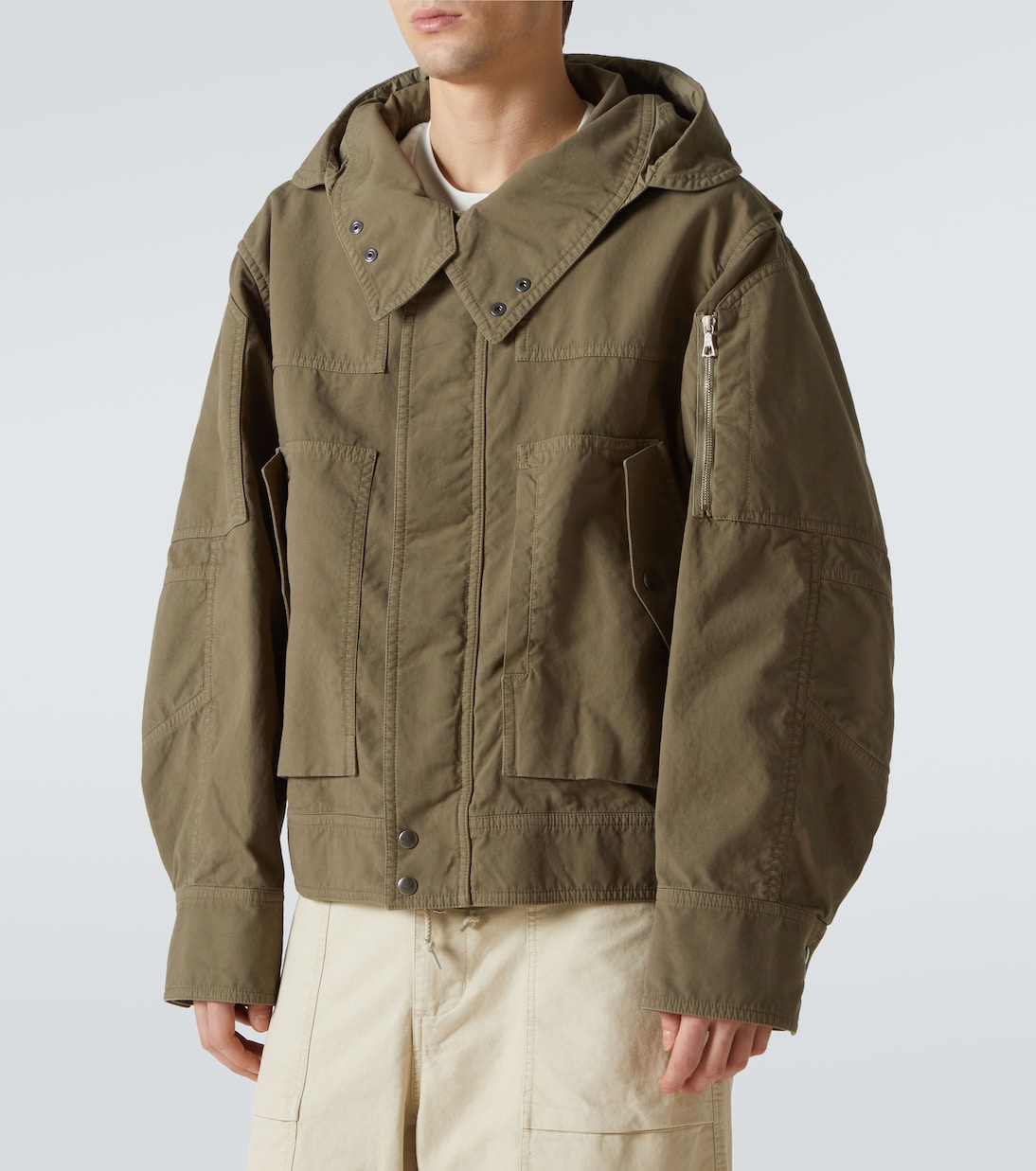 Giacca in cotone con cappuccio | Dries Van Noten