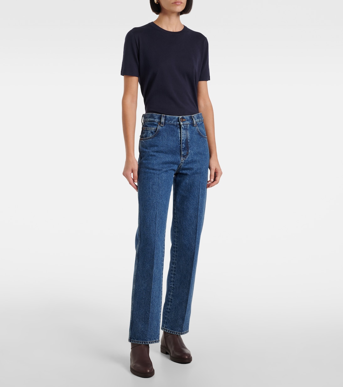 Jeans regular in misto seta | Loro Piana