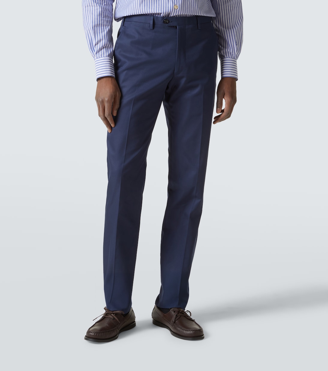 Traje de botonadura sencilla de algodón | Kiton