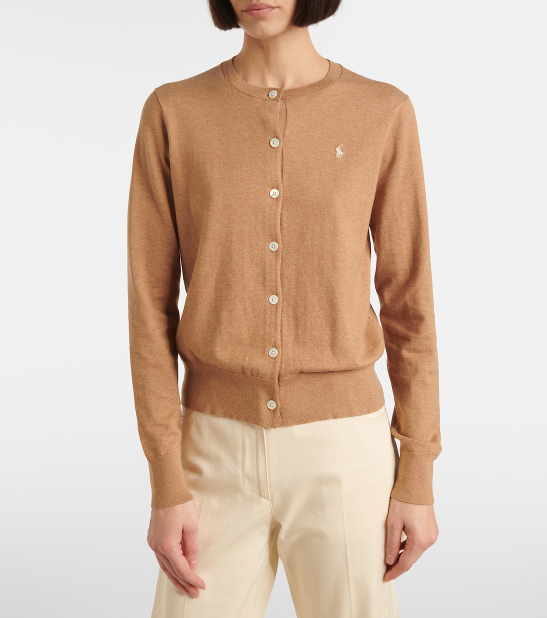Cárdigan de mezcla de algodón bordado | Polo Ralph Lauren