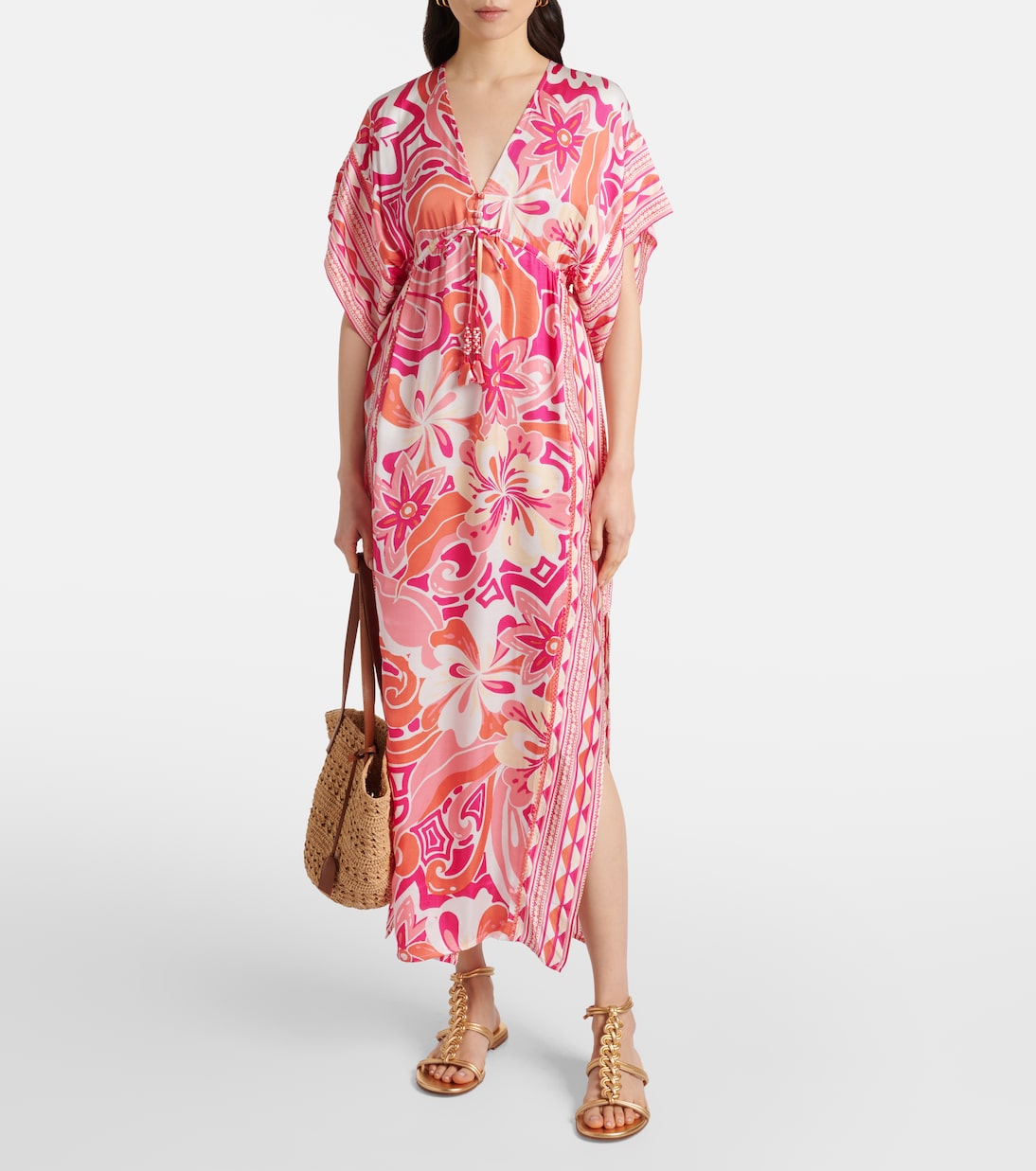 Amaya floral kaftan | Poupette St Barth