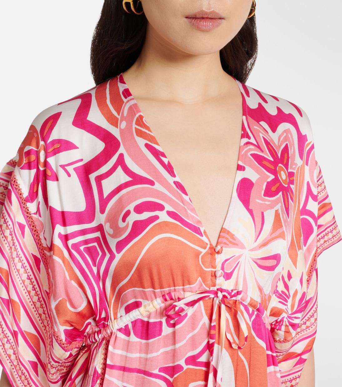 Amaya floral kaftan | Poupette St Barth