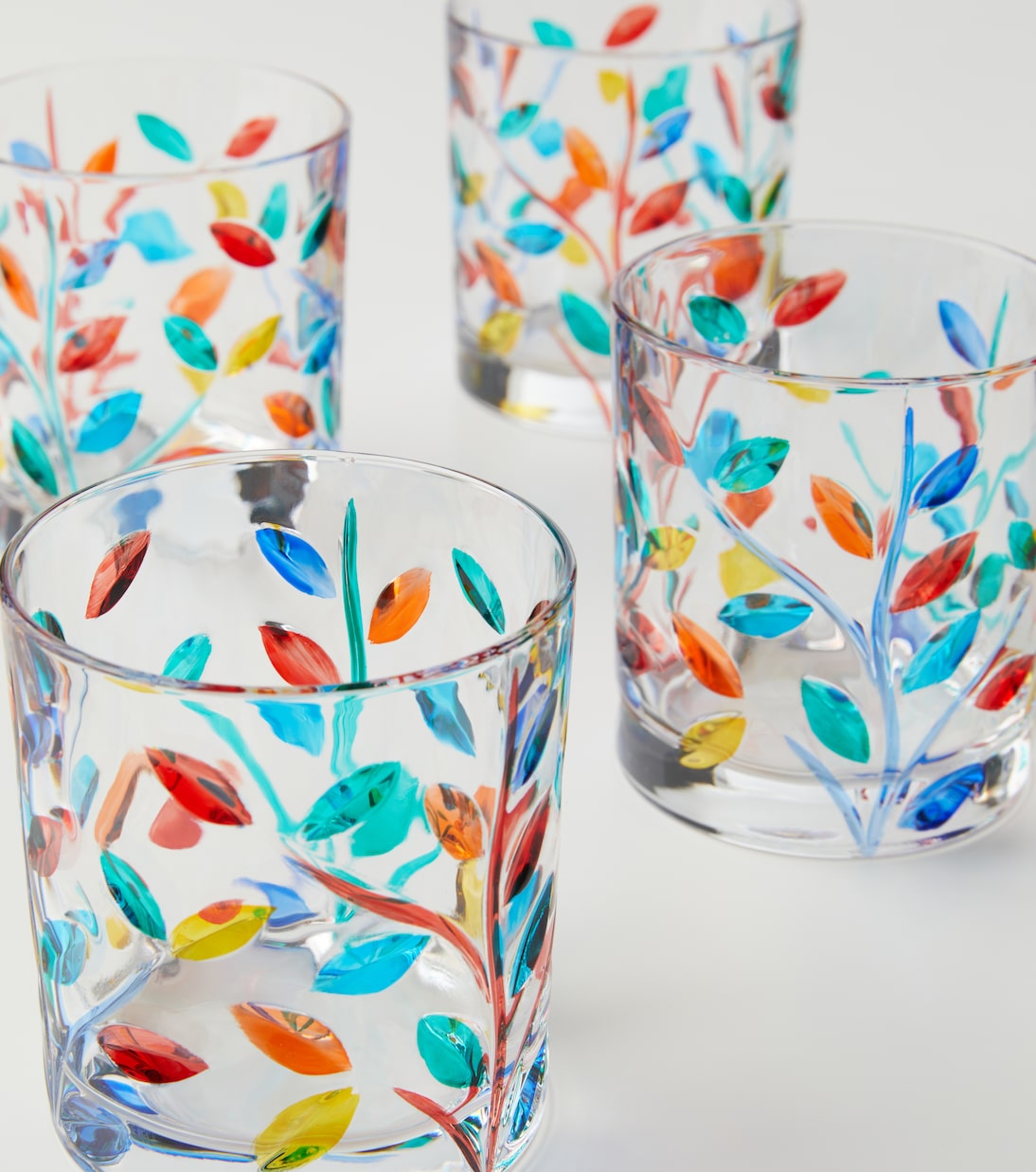 Floral set of 4 tumblers | Les-Ottomans