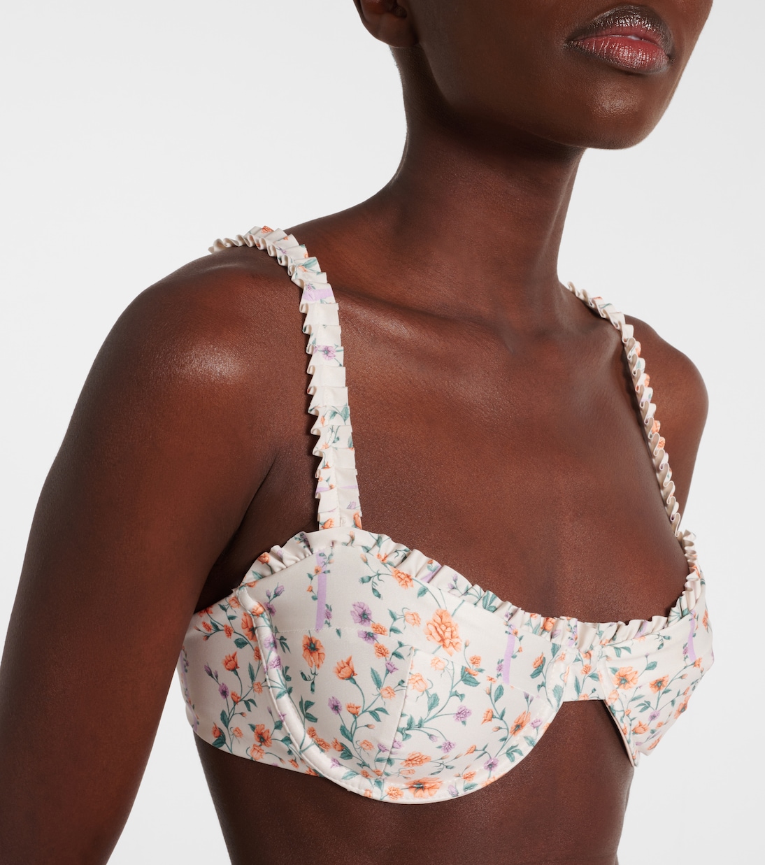 Top de bikini Agraz floral | Agua by Agua Bendita