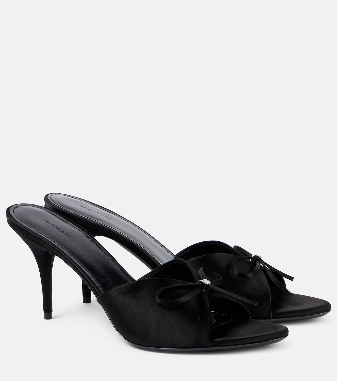 Sandales Knife Bow 80 en satin | Balenciaga