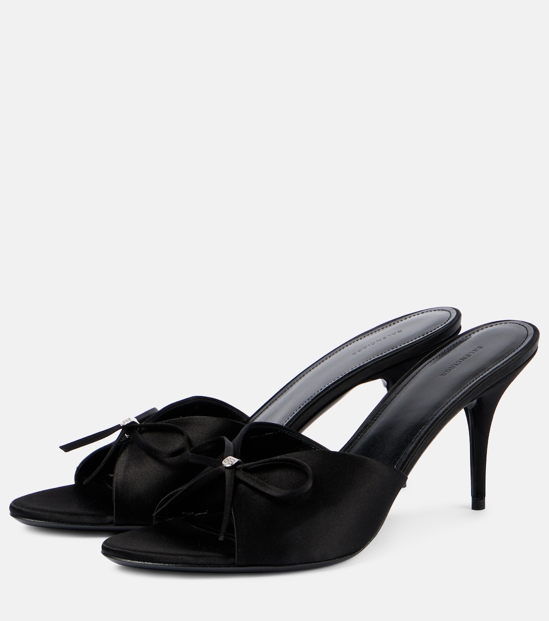 Sandales Knife Bow 80 en satin | Balenciaga
