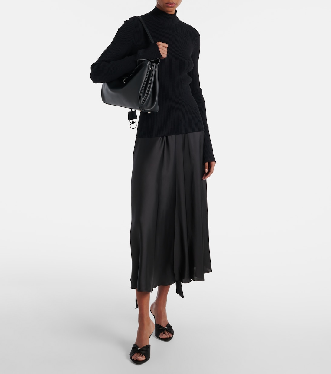 Sandales Knife Bow 80 en satin | Balenciaga