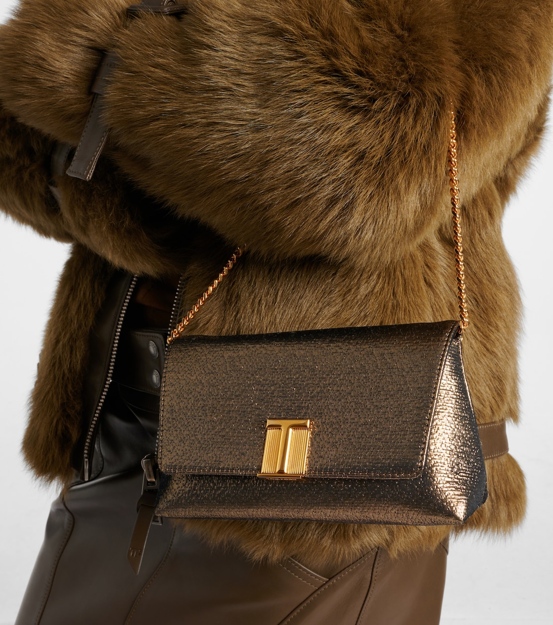 Nobile Small metallic clutch | Tom Ford