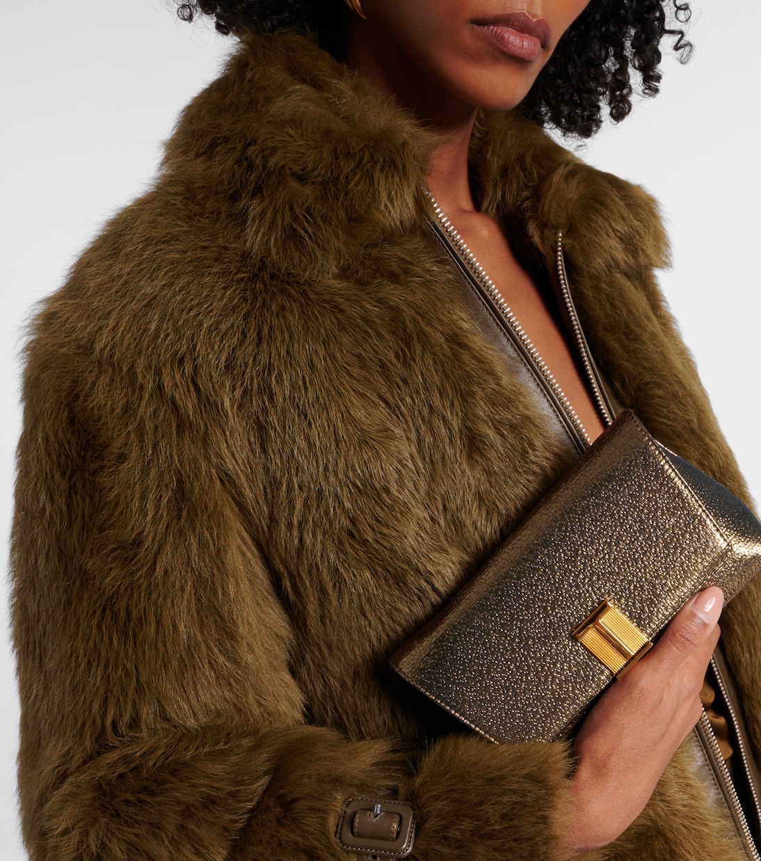 Nobile Small metallic clutch | Tom Ford