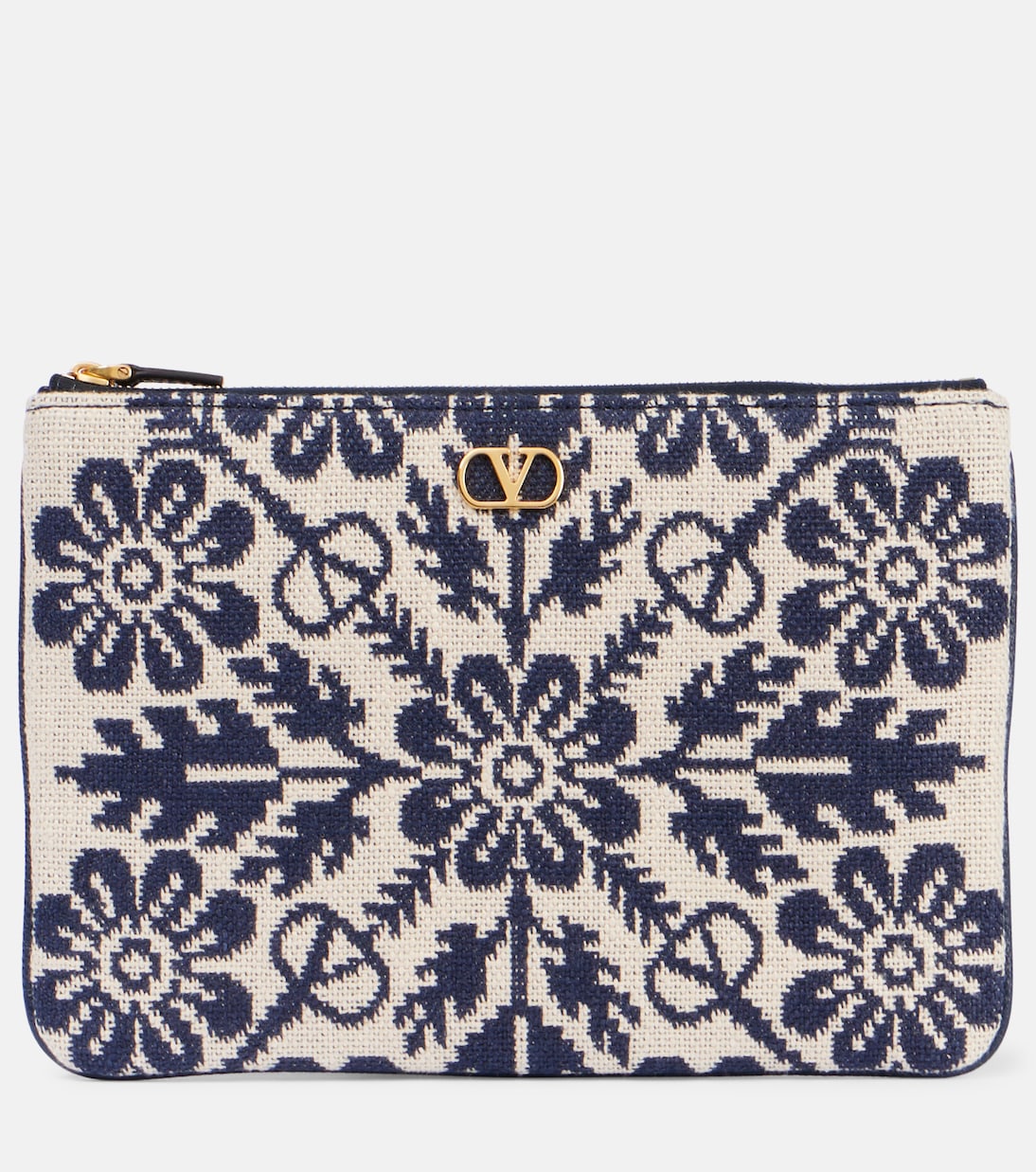 Pochette VLogo en jacquard à fleurs | Valentino Garavani