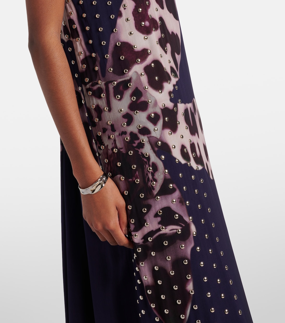 Abito lungo con stampa | Dries Van Noten