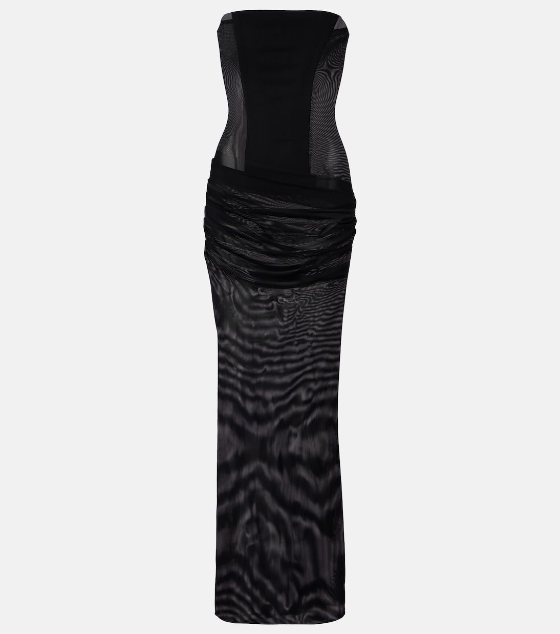 Sheer strapless corset dress | Alex Perry