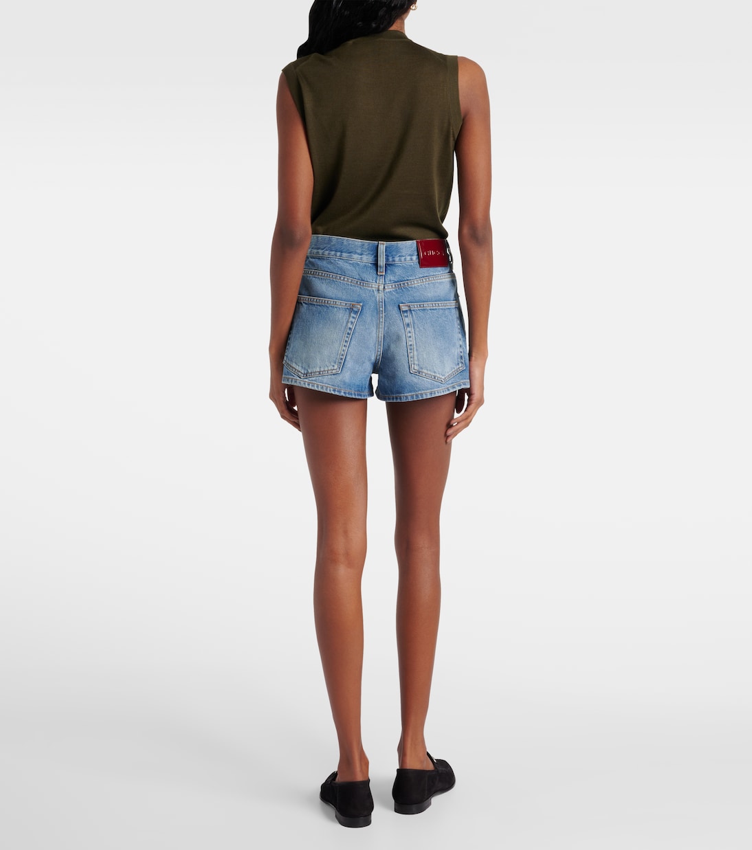 Short en jean à taille mi-haute | Gucci