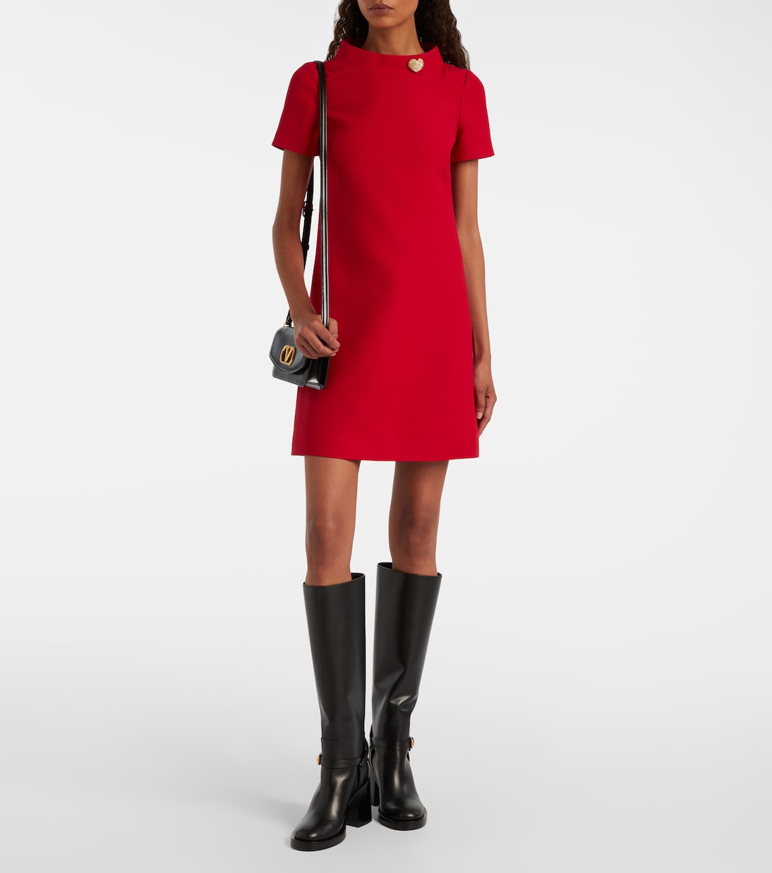 VLogo leather knee-high boots | Valentino Garavani