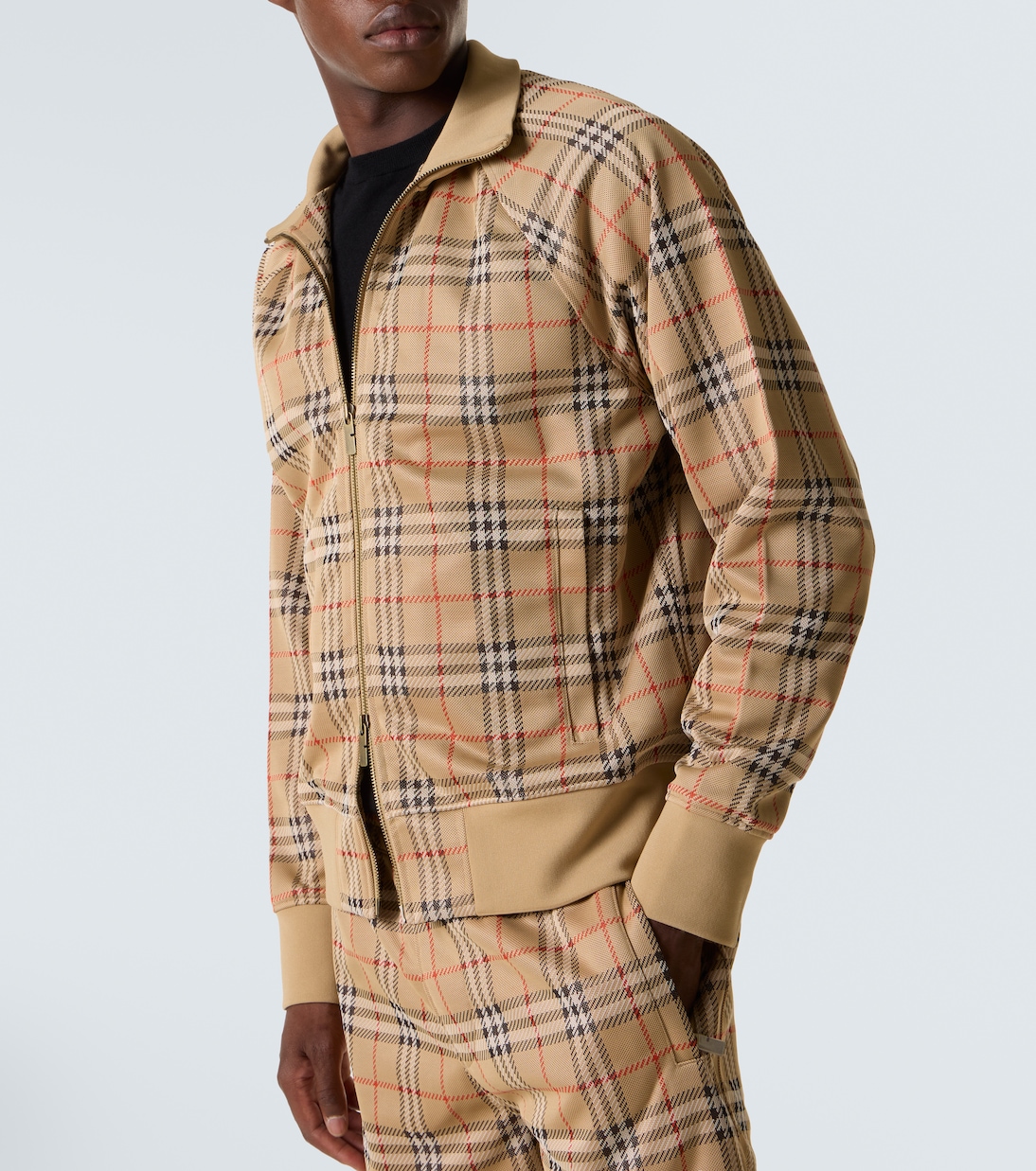Bomberjacke Burberry Check aus Jersey | Burberry