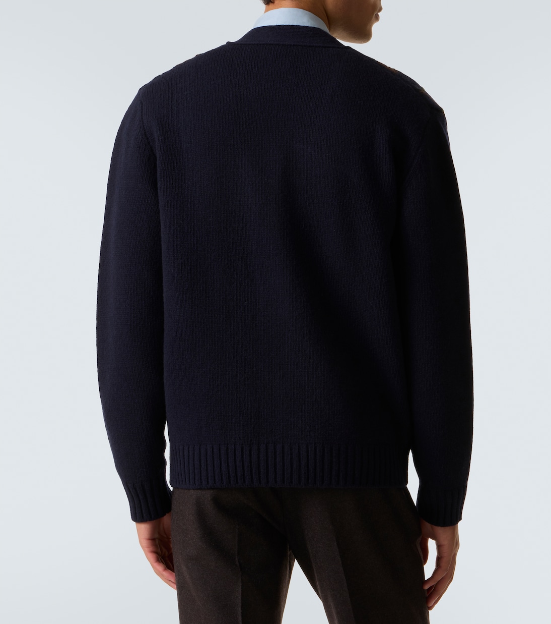 Argyle wool cardigan | Rubinacci