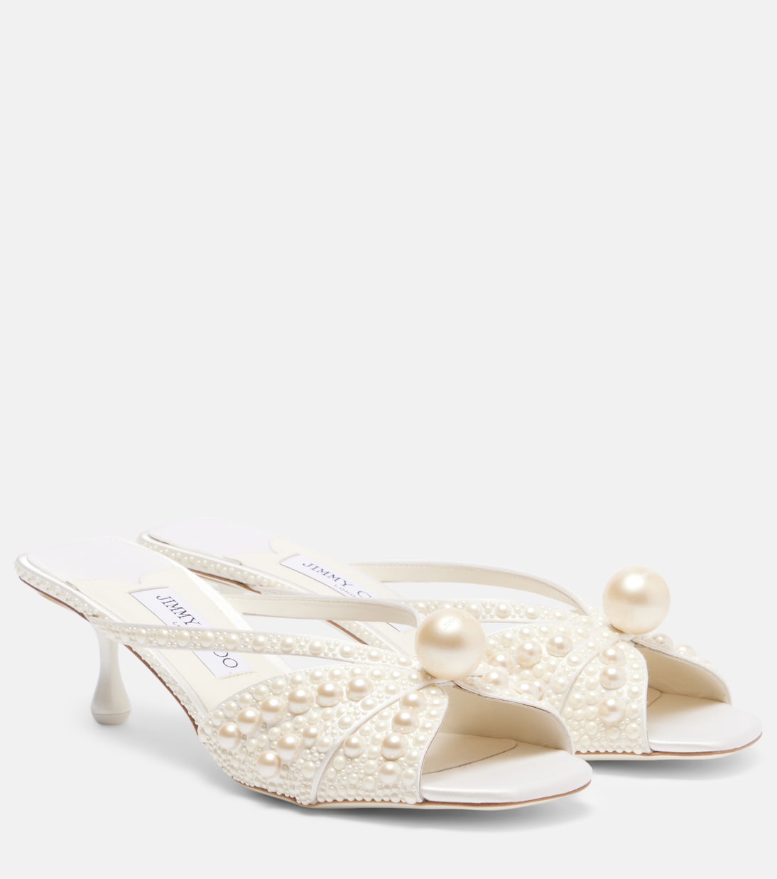 Siva 50 embellished satin mules | Jimmy Choo