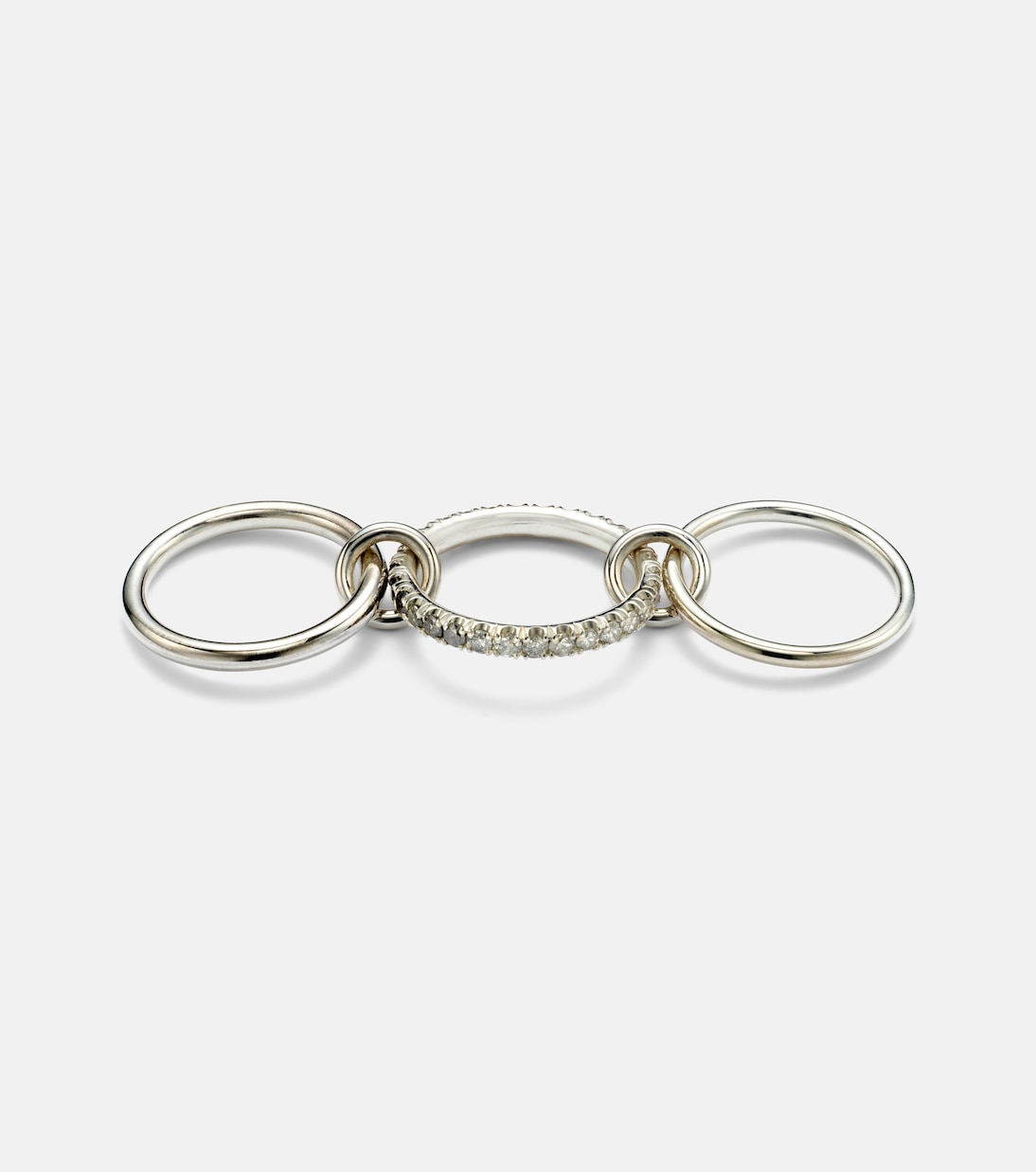 Anello Petunia in argento sterling con diamanti | Spinelli Kilcollin
