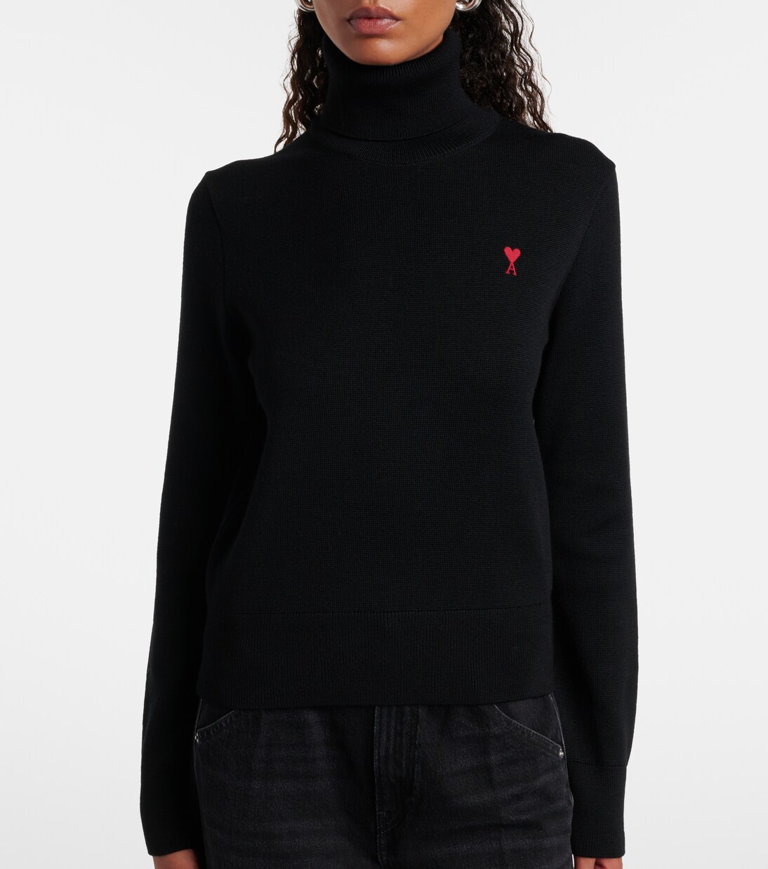 Ami de Cœur wool turtleneck sweater | Ami Paris