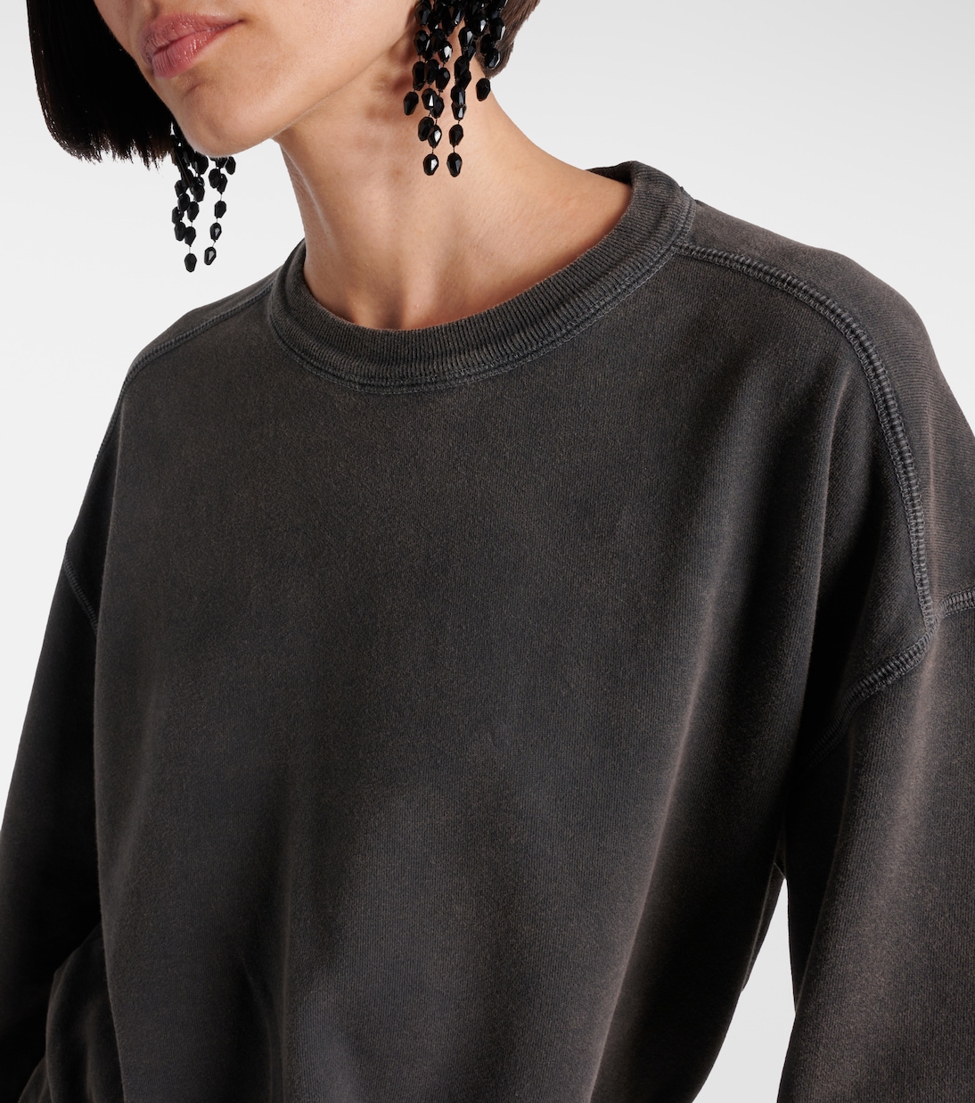 Pipper gathered cotton sweatshirt dress | Marant Etoile