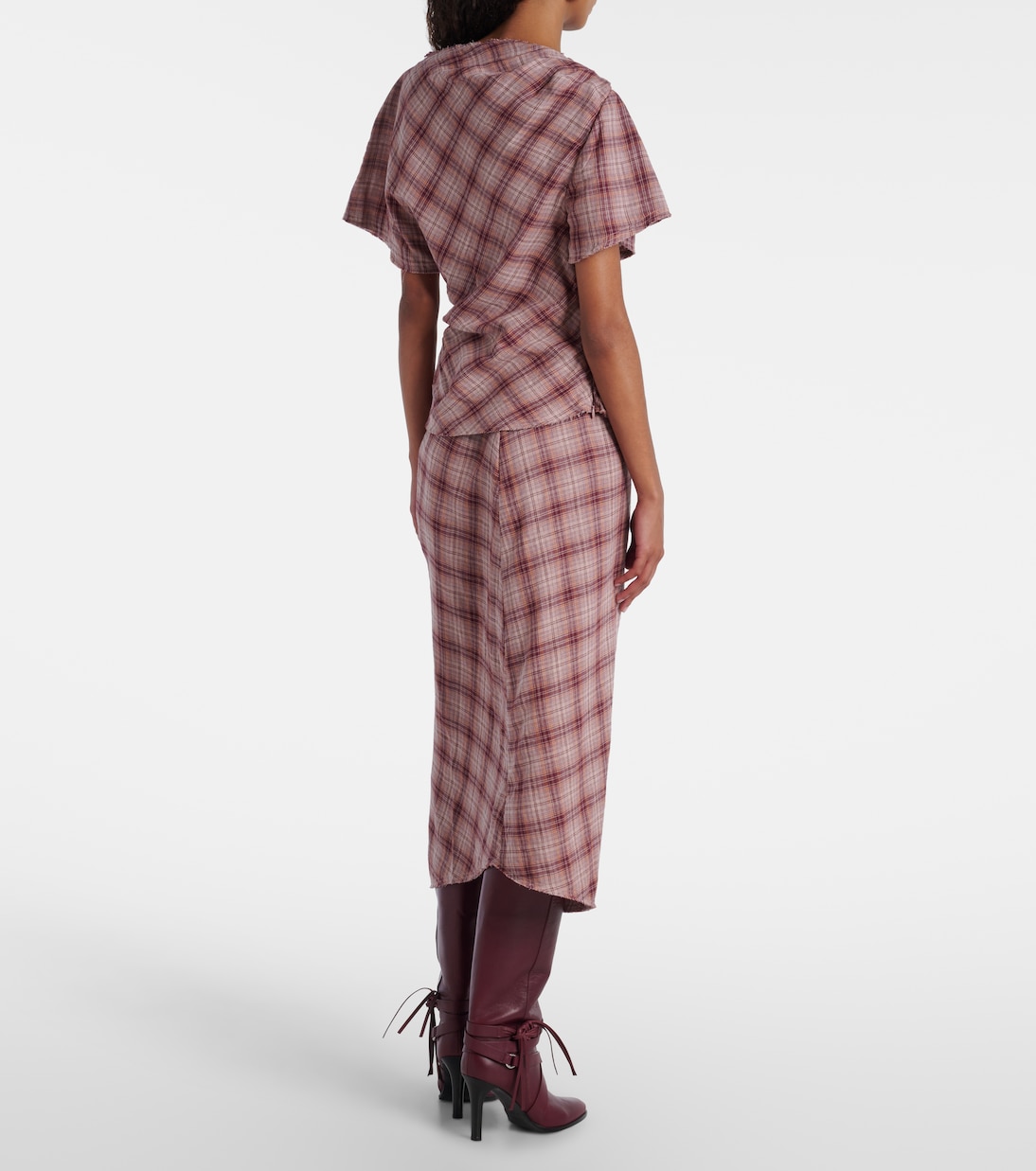 Neyela checked cotton T-shirt | Marant Etoile
