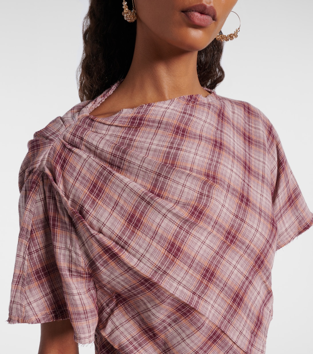 Neyela checked cotton T-shirt | Marant Etoile